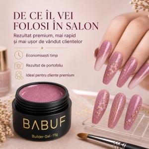 Gel de Constructie Reflectiv Autonivelant | Mauve Sparkle | GBG16 | 15g - Img 7