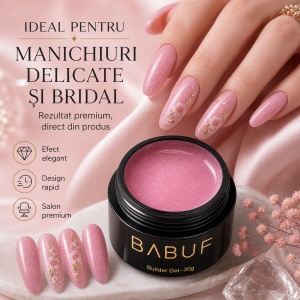 Gel de Constructie Reflectiv Autonivelant | Pink Glitter| GBG7 | 30g - Img 5