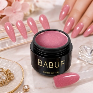 Gel de Constructie Reflectiv Autonivelant | Rose Sparkle | GBG17 | 15g - Img 3