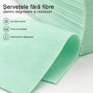 Servetele Unghii pentru degresare verzi | fara fibre | SP1 | Set 630 bucati - Img 4