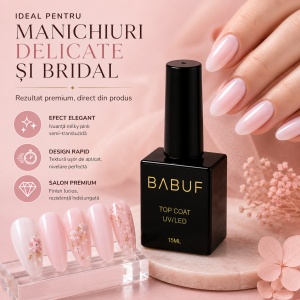 Top Coat | Milky Pink Top | TCC2 | 15ml - Img 5