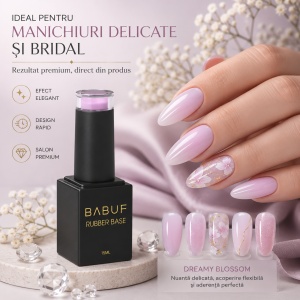 Baza Rubber | Dreamy Blossom | RBP1 | 15ml - Img 5