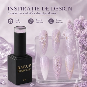 Baza Rubber | Lilac Dior | RBG12 | 15ml - Img 6