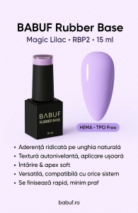 Baza Rubber | Magic Lilac | RBP2 | 15ml - Img 2