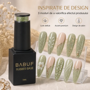 Baza Rubber | Strălucirea Matcha | RBG16 | 15ml - Img 6
