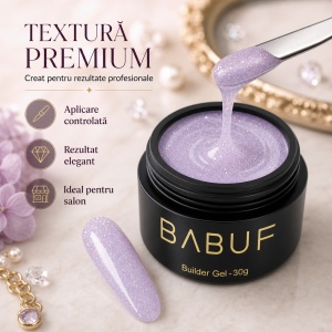Gel de Constructie Autonivelant | Lilac Glow | BGG4 | 30g - Img 4