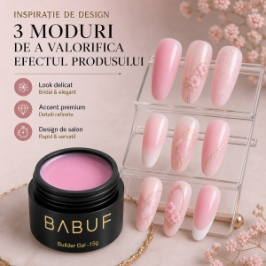 Gel de Constructie Autonivelant | Milky Pink | BG4 | 15g - Img 6