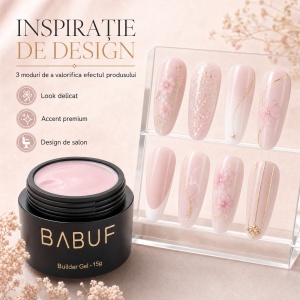 Gel de Constructie Autonivelant | Milky Pink Cloud | BG13 | 15g - Img 6