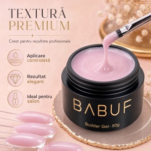 Gel de Constructie Autonivelant | Milky Pink Cloud | BG13 | 50g - Img 4