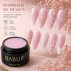 Gel de Constructie Autonivelant | Milky Pink Sparkle | BGG11 | 30g - Img 6