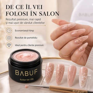 Gel de Constructie Autonivelant | Nude Perlat | BGP4 | 50g - Img 7