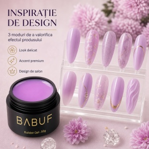 Gel de Constructie Autonivelant Smart | Milky Violet | SBG2 | 50g - Img 6