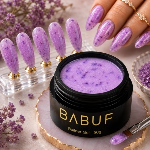 Gel de Constructie Flori Uscate | Lavender Petals | BGFU8 | 50g - Img 3