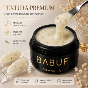 Gel de Constructie Flori Uscate | Milky Yellow Petals | BGFU9 | 15g - Img 4
