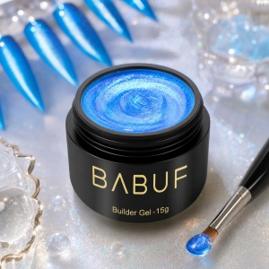 Gel de Constructie Mermaid | Electric Blue Shimmer | MBG1 | 15g - Img 2