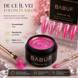 Gel de Constructie Mermaid | Fuchsia Shimmer | MBG7 | 50g - Img 7