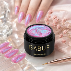 Gel de Constructie Mermaid | Hot Pink Shimmer | MBG3 | 15g - Img 3