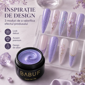 Gel de Constructie Mermaid | Lilac Shimmer | MBG5 | 50g - Img 6
