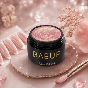 Gel de Constructie Mermaid | Rose Gold Shimmer | MBG8 | 30g - Img 2