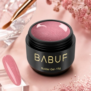 Gel de Constructie Reflectiv Autonivelant | Blush Pink Sparkle | GBG10 | 15g - Img 2