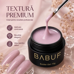 Gel de Constructie Reflectiv Autonivelant | Blush Shimmer | GBG6 | 15g - Img 4