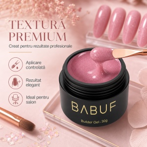 Gel de Constructie Reflectiv Autonivelant | Blush Sparkle | GBG14 | 30g - Img 4