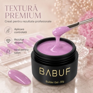Gel de Constructie Reflectiv Autonivelant | Lavender Sparkle | GBG9 | 30g - Img 4