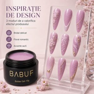 Gel de Constructie Reflectiv Autonivelant | Lilac Sparkle | GBG13 | 15g - Img 6