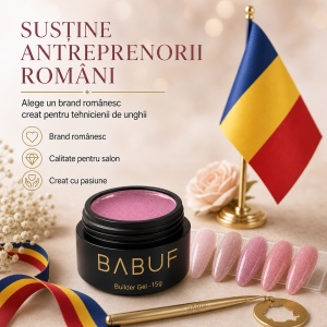 Gel de Constructie Reflectiv Autonivelant | Rose Shimmer | GBG15 | 15g - Img 8