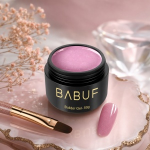 Gel de Constructie Reflectiv Autonivelant | Rose Shimmer | GBG15 | 50g - Img 2