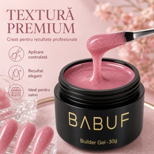 Gel de Constructie Reflectiv Autonivelant | Rose Sparkle | GBG17 | 30g - Img 4