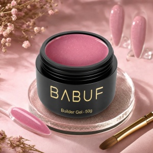 Gel de Constructie Reflectiv Autonivelant | Rose Sparkle | GBG17 | 50g - Img 2