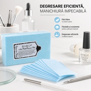 Servetele Unghii pentru degresare albastre | fara fibre | SP1 | Set 630 bucati - Img 5