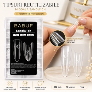 Tipsuri Reutilizabile | Migdala Sandwich | 240 buc. | 15 marimi - Img 3