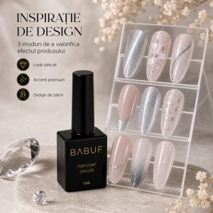 Top Coat Cat Eye | Argintiu Galactic | TCE5 | 15ml - Img 6