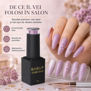 Baza Rubber | Diva Lila | RBG18 | 15ml - Img 7