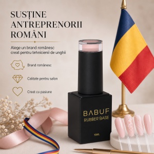 Baza Rubber | Roz Pudrat | RB7 | 15ml - Img 8