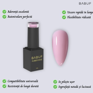 Baza Rubber | Trandafir Pudrat | RB12 | 15ml - Img 2