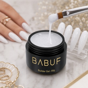 Gel de Constructie Autonivelant | Alb Laptos Glitter | BGG1 | 50g - Img 3