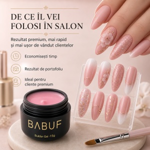 Gel de Constructie Autonivelant | Blush Roz | BG3 | 15g - Img 7