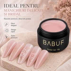 Gel de Constructie Autonivelant | Milky Blush | BG24 | 15g - Img 5