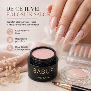 Gel de Constructie Autonivelant | Milky Blush | BG24 | 30g - Img 7