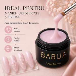 Gel de Constructie Autonivelant | Milky Pink Sparkle | BGG11 | 50g - Img 5