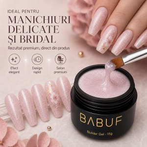 Gel de Constructie Autonivelant | Pearl Blush Glow | BGG10 | 15g - Img 5