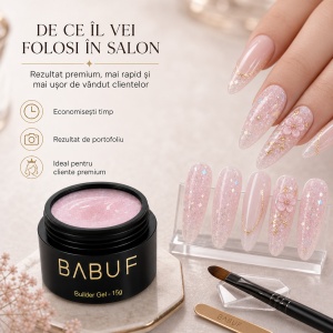 Gel de Constructie Autonivelant | Pearl Pink Shimmer | BGG7 | 15g - Img 7