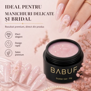 Gel de Constructie Autonivelant | Pink Milky Glow | BGG5 | 15g - Img 5