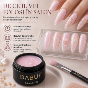Gel de Constructie Autonivelant | Pink Milky Glow | BGG5 | 30g - Img 7