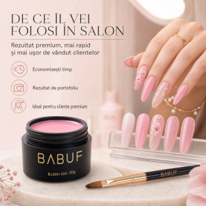 Gel de Constructie Autonivelant | Pink Serum | BG21 | 50g - Img 7