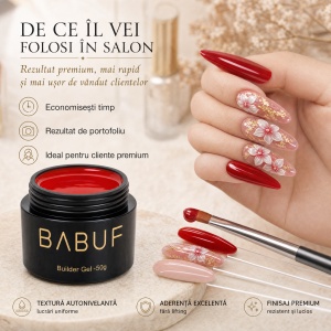 Gel de Constructie Autonivelant | Roșu În Flăcări | BG18 | 50g - Img 7