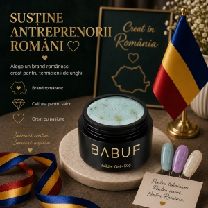 Gel de Constructie Flori Uscate | Milky Mint Petals | BGFU7 | 50g - Img 8